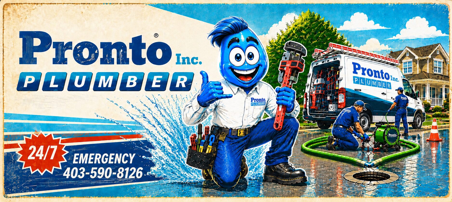 Pronto Inc. Plumber — 24/7 Emergency 403-590-8126